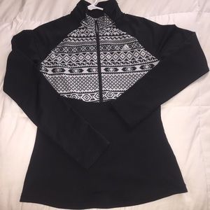 BLACKA AND GRAY ADIDAS HALFZIP🖤